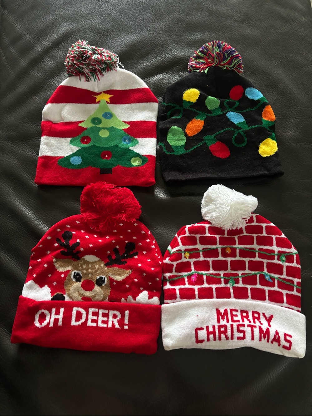 Light Up Christmas Beanie Hat (NWOT) pick 1 (buy now) 🦩🦩🦩